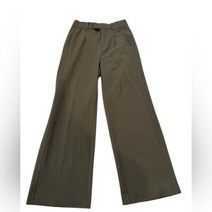 Democracy Wide-Leg Chinos in Olive